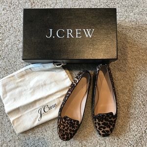 Leopard Print J Crew Flats